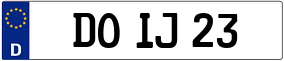 Trailer License Plate